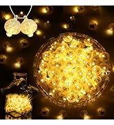 50pcs Mini LED Ballon Lights - 24+ Hours of Flashing Multicolor Glow Waterproof Balloons Lights w...
