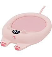 PUSEE Mug Warmer,Coffee Warmer for Desk Candle Warmer Auto Shut Off,Coffee Cup Warmer with 3 Temp...