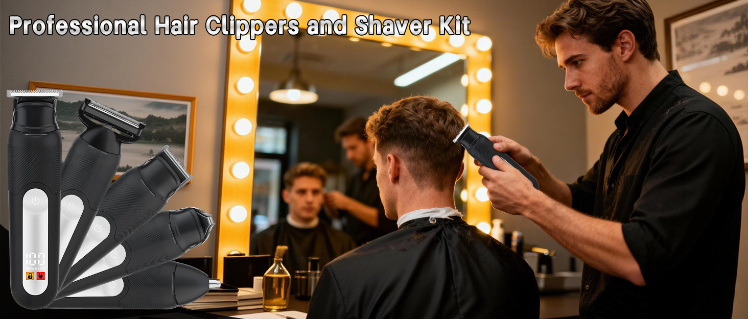 professional hair clippers and shaver kit