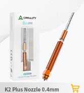 CREALITY K2 Plus/Hi Combo Nozzle 0.4mm Unicorn Quick-Swap Printhead with Titanium Alloy Heatbreak...