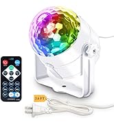 Apeocose Disco Ball Party Light with Remote Control, 7 Modes Sound Activated Music Sync DJ Stage ...