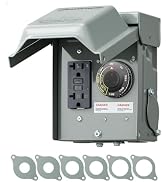 DEWENWILS Outdoor Outlet Box with 20 AMP WRTR GFCI Receptacles, Countdown Function &amp; 4/8 Hrs Cycl...