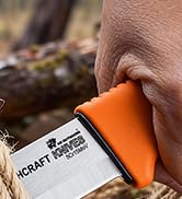 camping knife with fire starter
