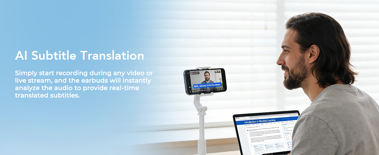 AI Language Translator Earbuds