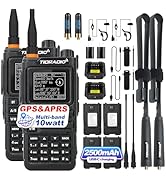 TIDRADIO TD-H9 10Watt Multi-Band GPS&amp;APRS Ham Radio Capable of Bluetooth Connectivity; Wireless P...
