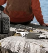 Portable Power Station 56,000mAh with Storage Bag,LiFePO4 Battery 300W(600W Surge) AC Outlets Pow...