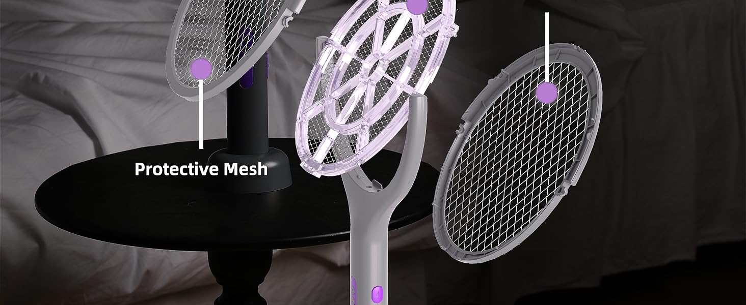 Electric Fly Swatter with Extendable Handle
