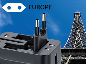 universal plug adapter plug type c eu EUROPE travel plug adaptor