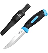 Mossy Oak Fishing Knife &amp; Bait Knife, 4" Fish Fillet Knife with Protective Sheath, Razor Sharp 5C...