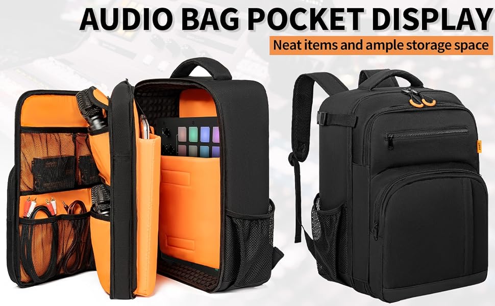 DJ Mixer Travel Case Bags with Plenty of Pockets