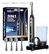 OILSAO Electric Toothbrush with Water Flosser Combo, 3-in-1 Sonic Flossing Electric Toothbrush fo...