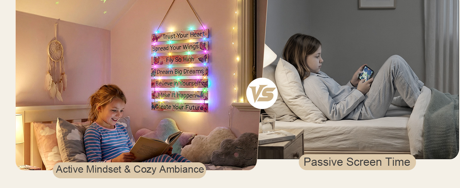 Girls Room Decor for Teen Girls Butterfly Wall Decor with LED Lights