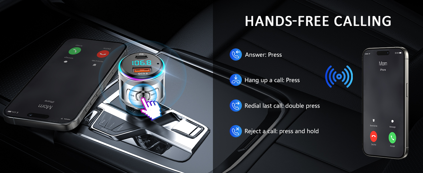 bluetooth fm transmitter for car