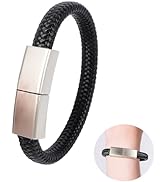 USB Flash Drive Leather Wristband Shape 64GB USB 2.0 Thumb Drive Braided Rope Bracelet Memory Sti...