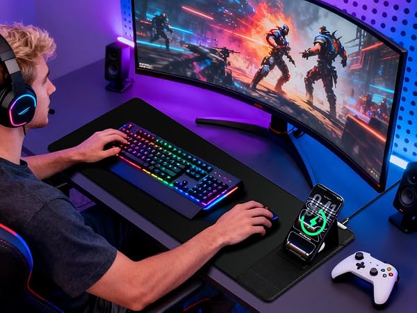 wireless charger mouse pad