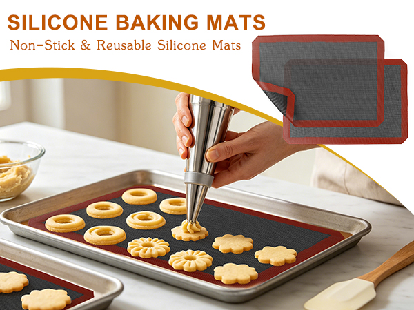 Perforated Baking Mats Black A+01-600-450-1