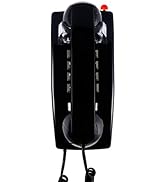 Classic Wall Phones for Landline with Mechanical Ringing, Single Line 2554 Wall Telephone with Vo...
