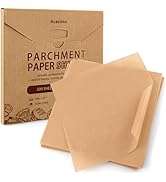 Parchment Paper Sheets, 200Pcs 12x12 Inch Squares Precut Parchment Sheets for Baking, Grilling, A...