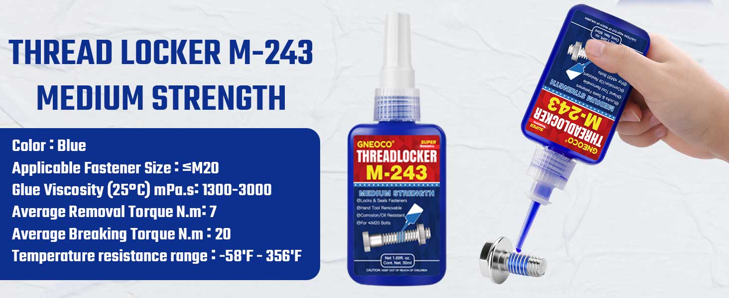 blue threadlocker M243