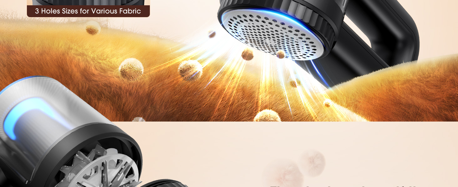 Sweater Shaver 3 Speeds 6 Leaf Blades