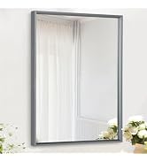 AAZZKANG Rectangular Metal Framed Mirrors for Wall Modern Hanging Mirror with Aluminum Frame for ...