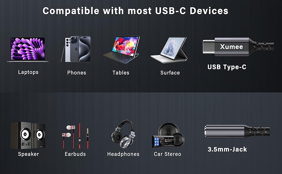 3.5mm to usb c