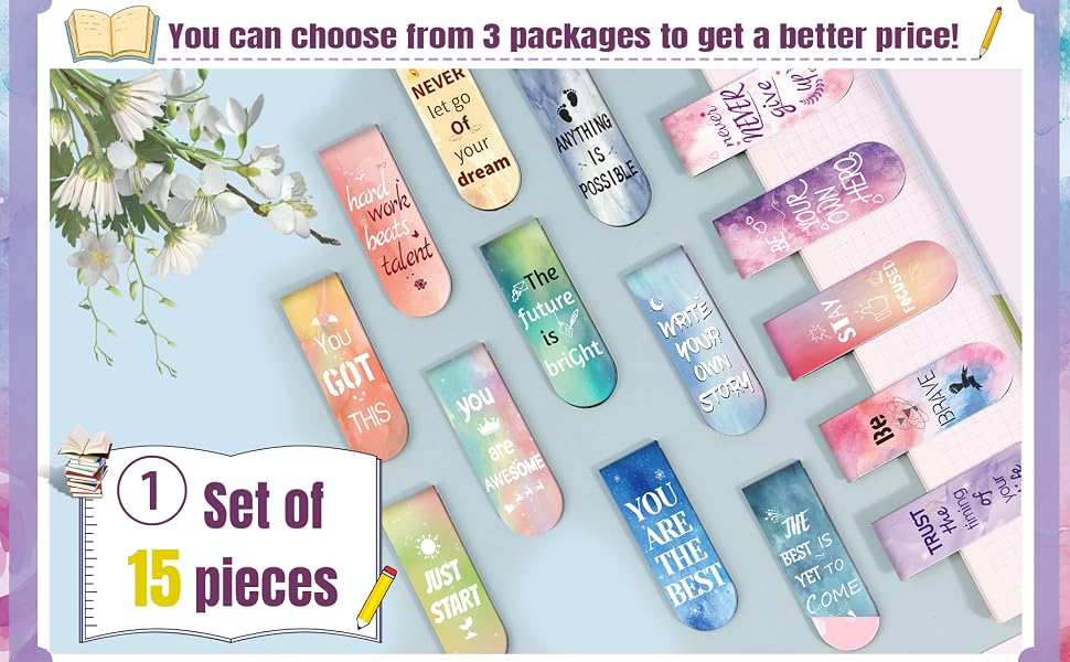 magnetic bookmarks for women bookmarks for kids book markers Inspirational Bookmarks