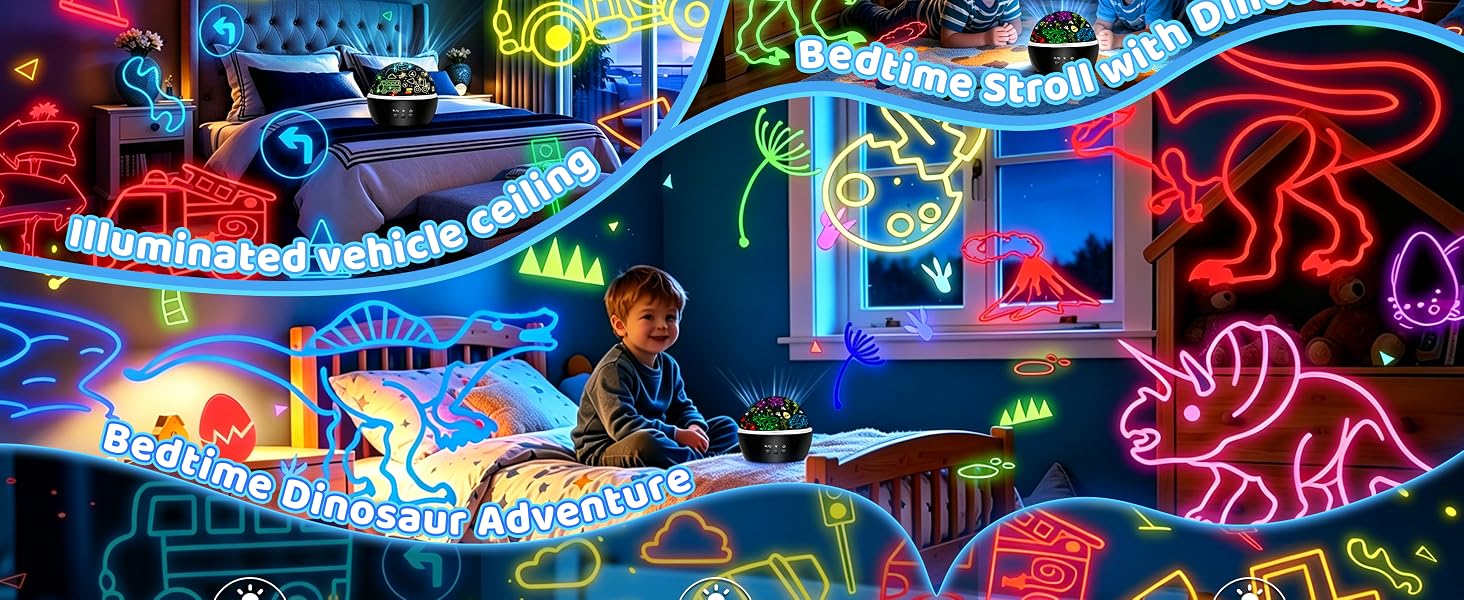 Safe &amp;amp; Anti-Glare Dinosaur Toys for Kids Ages 3-5