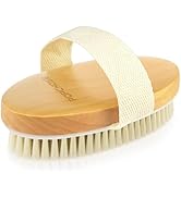 POPCHOSE Dry Brushing Body Brush, Natural Bristle Dry Skin Exfoliating Brush Body Scrub for Flawl...