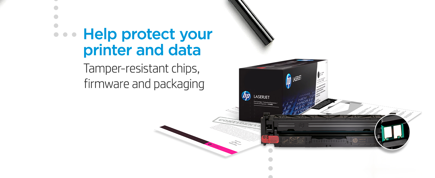 original hp toner print vibrant color recycled cartridges high air quality secure printing