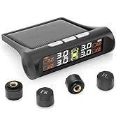 Avutrel Tire Pressure Monitoring System,TPMS with Solar Charging&amp;USB Charging,5Alarm Modes, Real ...