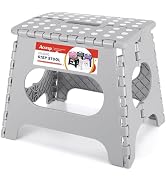ACSTEP Folding Step Stool 11'' Foldable Step Stool for Kids and Adults Up to 300 lbs, Non-Slip Fo...