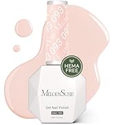MelodySusie Hema Free Gel Nail Polish, 0.5 Fl Oz Thick Nude Pink Gel Polish, Non Toxic, Long Last...