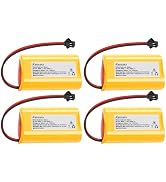 Ransanx 4PCS 3.6V 1000mAh AA Ni-CD Batteries Exit Sign Emergency Light Battery Replacement with J...