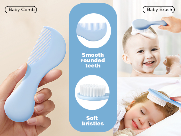 Baby combing and brushing set