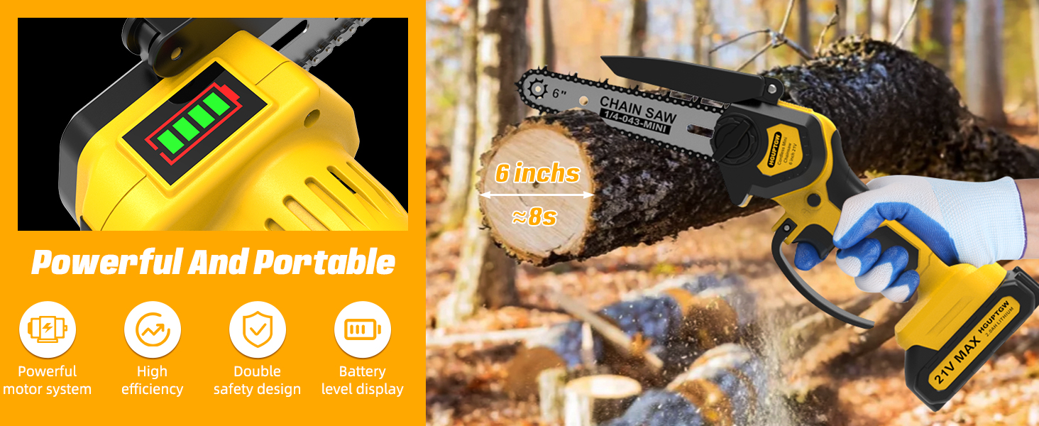 mini chainsaw cordless