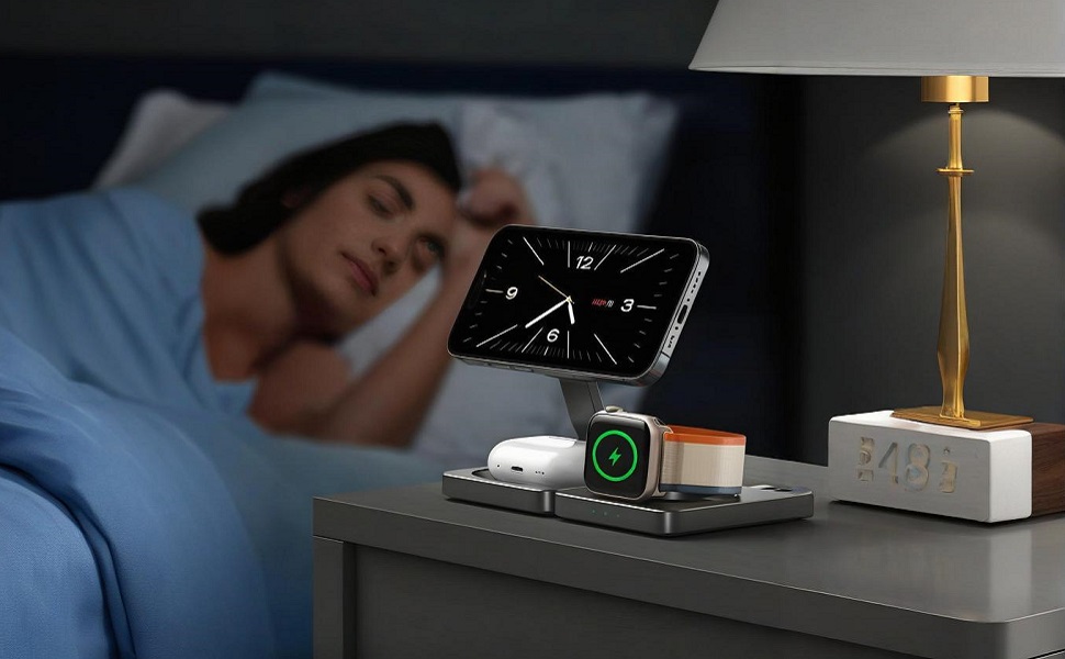 3 in 1 Magnetic Wireless Charger Stand