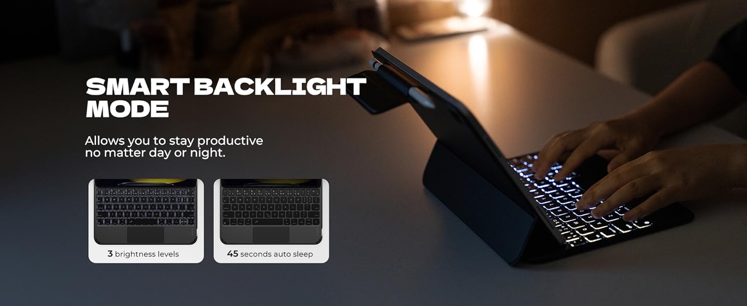 Dexnor for iPad 11th (A16)/ 10th Generation Case with Keyboard