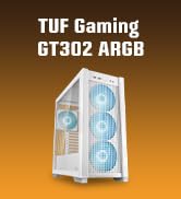 ASUS TUF Gaming GT302 ARGB White Edition ATX Mid-Tower Case Four 140x28mm ARGB Fans for Airflow &amp;...