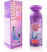 Yugou Sink Drain Cleaner, Lavender Sink Cleaner and Deodorizer, Foaming Drain Cleaner for Kitchen...