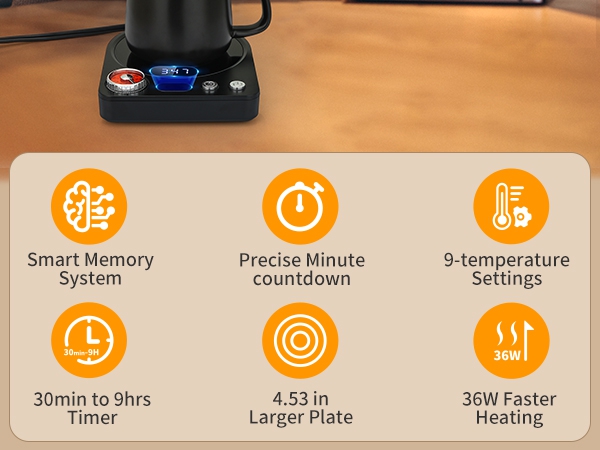 coffee warmer for desk