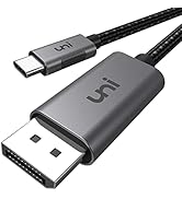 uni USB C to DisplayPort Cable for Home Office (4K@60Hz, 2K@165Hz), Sturdy Aluminum USB Type-C to...