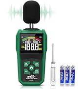 SQECH Decibel Meter, Digital Sound Level Meter with LCD Color Screen,Portable SPL Meter Range 30-...
