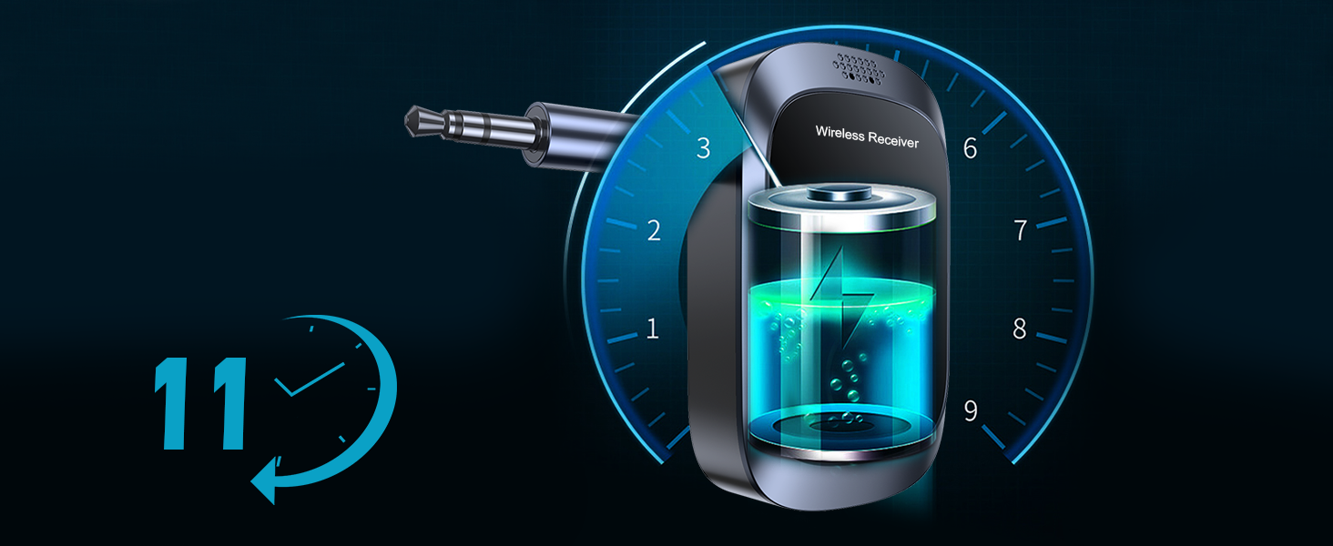 Bluetooth car adapter aux battery