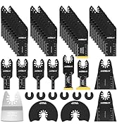 AMZBSAW 52 PCS Oscillating Saw Blades, New Premium Universal Multitool Blades for Wood Metal and ...