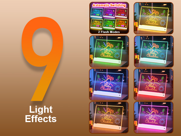 Acrylic Dry Erase Board with Light for Home