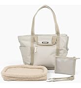 Cleverpup Transit Tote Dog Carrier 4-Piece Set - Lightweight Premium Pet Travel Bag with Plush Te...