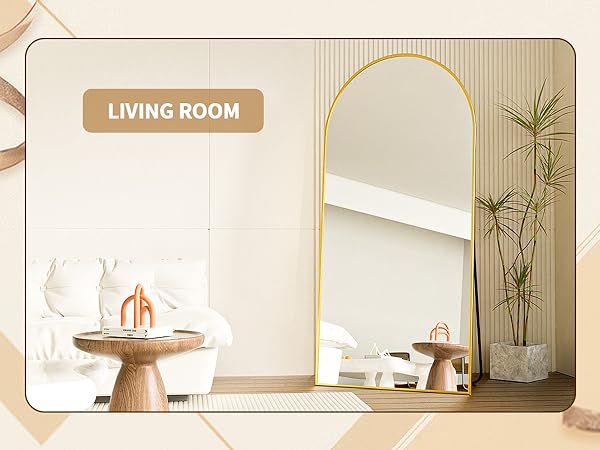 large gold mirror