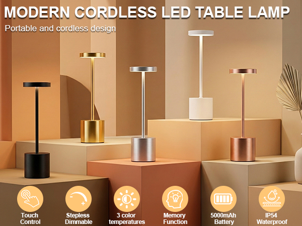 is a cordless rechargeable led table lamp