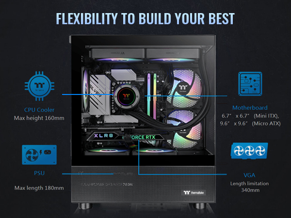 View 170 TG ARGB Micro Chassis